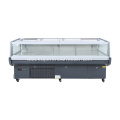 Top sliding door fan cooling meat serve counter